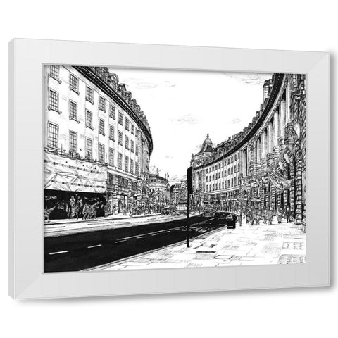 European Vacation in BandW IV White Modern Wood Framed Art Print by Wang, Melissa