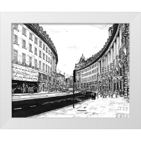 European Vacation in BandW IV White Modern Wood Framed Art Print by Wang, Melissa