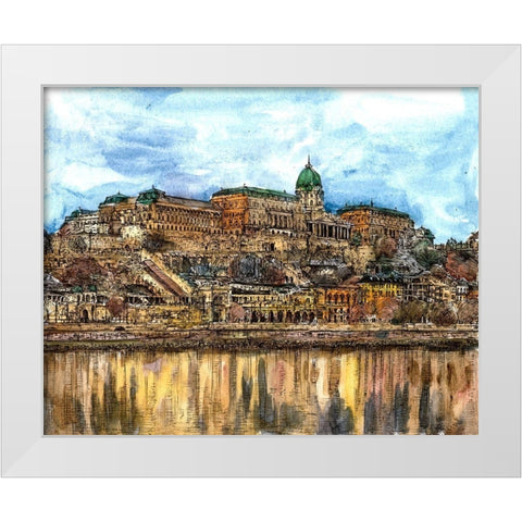 Trip to Europe III White Modern Wood Framed Art Print by Wang, Melissa