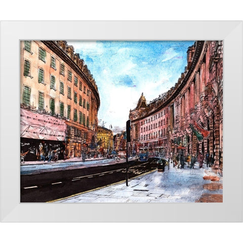 Trip to Europe IV White Modern Wood Framed Art Print by Wang, Melissa