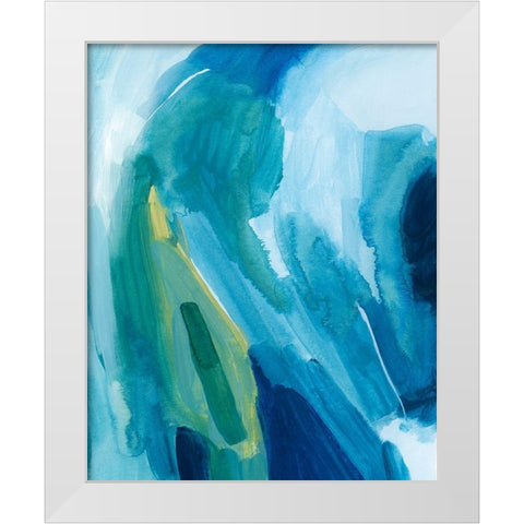 Aerial Island I White Modern Wood Framed Art Print by Popp, Grace