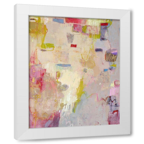 Moli White Modern Wood Framed Art Print by Jachimiec, Sue