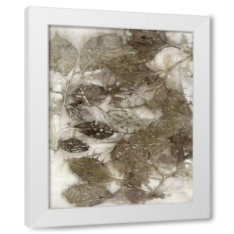 Dogwood Leaves I White Modern Wood Framed Art Print by Phillips, Kathryn