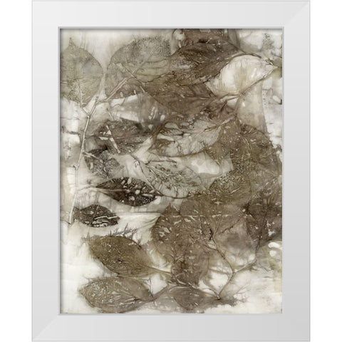 Dogwood Leaves I White Modern Wood Framed Art Print by Phillips, Kathryn