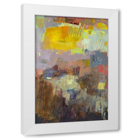 Laud White Modern Wood Framed Art Print by Jachimiec, Sue