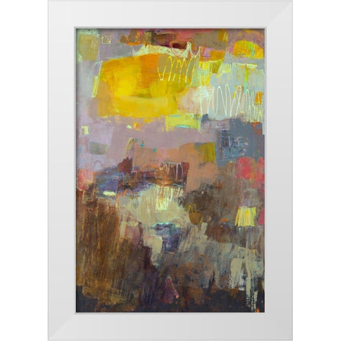 Laud White Modern Wood Framed Art Print by Jachimiec, Sue