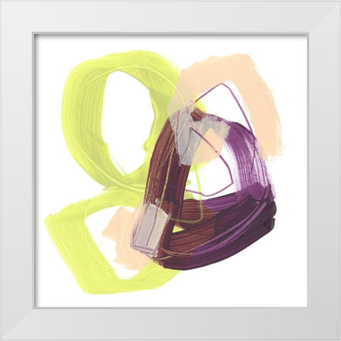 Convex Motion II White Modern Wood Framed Art Print by Vess, June Erica