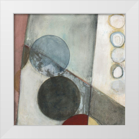 Seven Circles II White Modern Wood Framed Art Print by Fuchs, Jodi
