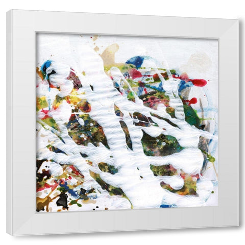 Pollocks Party I White Modern Wood Framed Art Print by Fuchs, Jodi