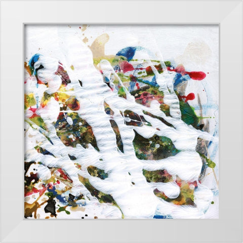 Pollocks Party I White Modern Wood Framed Art Print by Fuchs, Jodi