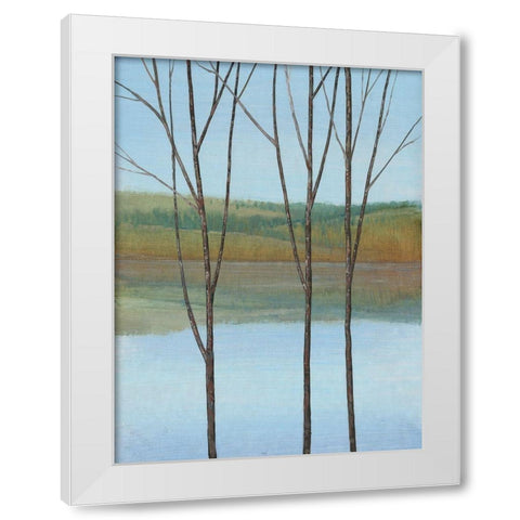 Between Water I White Modern Wood Framed Art Print by OToole, Tim