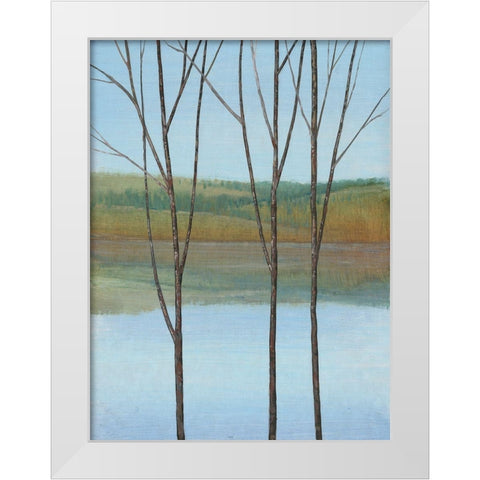 Between Water I White Modern Wood Framed Art Print by OToole, Tim