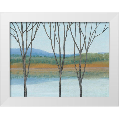 Between Water IV White Modern Wood Framed Art Print by OToole, Tim