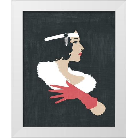 Golden Age Gals I White Modern Wood Framed Art Print by Popp, Grace