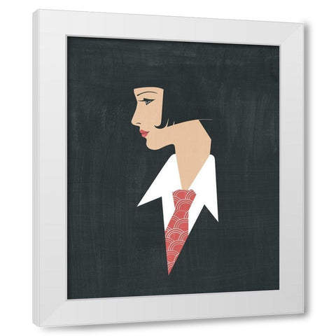 Golden Age Gals III White Modern Wood Framed Art Print by Popp, Grace