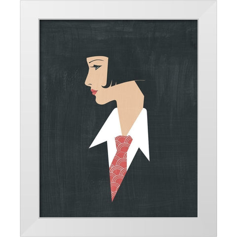 Golden Age Gals III White Modern Wood Framed Art Print by Popp, Grace