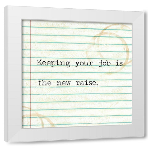 Office Snark III White Modern Wood Framed Art Print by Studio W