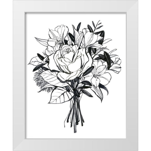 Gathered II White Modern Wood Framed Art Print by Popp, Grace