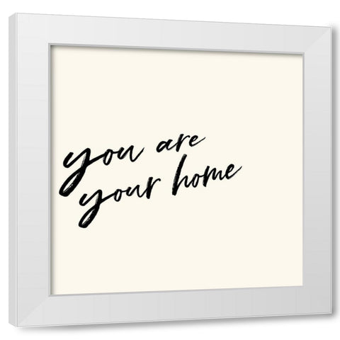 Beauty II White Modern Wood Framed Art Print by Hambly, Anna