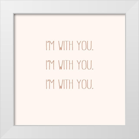 IWY I White Modern Wood Framed Art Print by Hambly, Anna