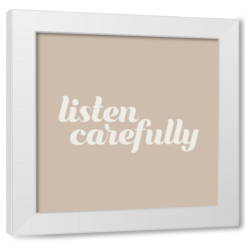 Please III White Modern Wood Framed Art Print by Hambly, Anna