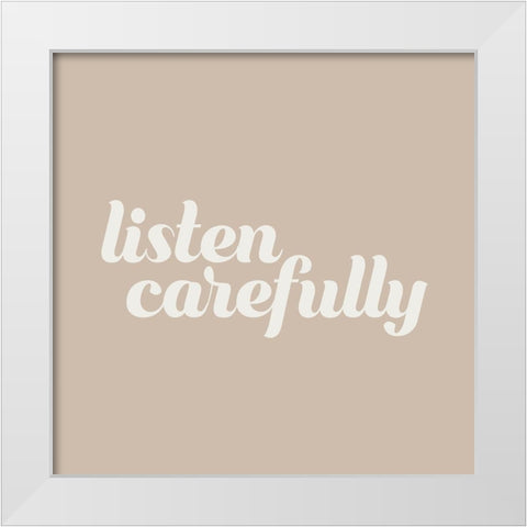 Please III White Modern Wood Framed Art Print by Hambly, Anna