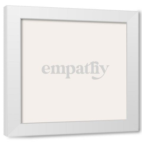 Qualities II White Modern Wood Framed Art Print by Hambly, Anna