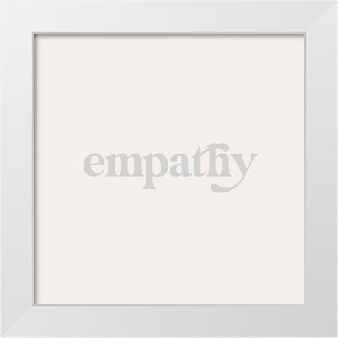 Qualities II White Modern Wood Framed Art Print by Hambly, Anna