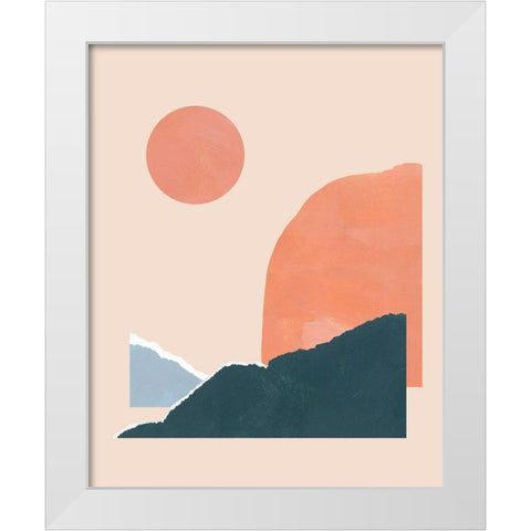 Summer Isle II White Modern Wood Framed Art Print by Green, Jacob