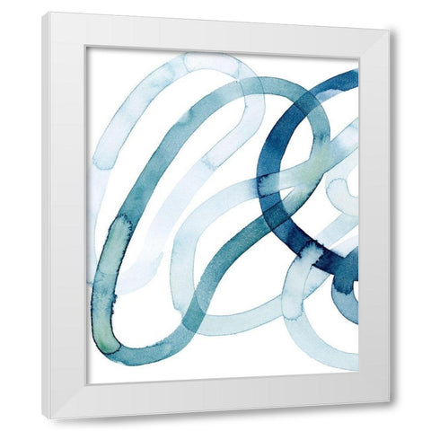 Lazuli II White Modern Wood Framed Art Print by Popp, Grace