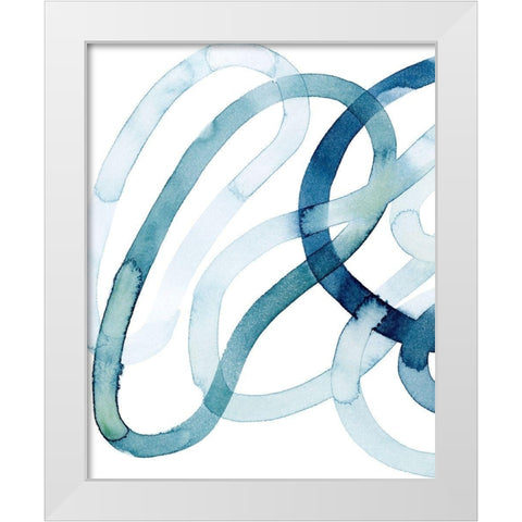 Lazuli II White Modern Wood Framed Art Print by Popp, Grace