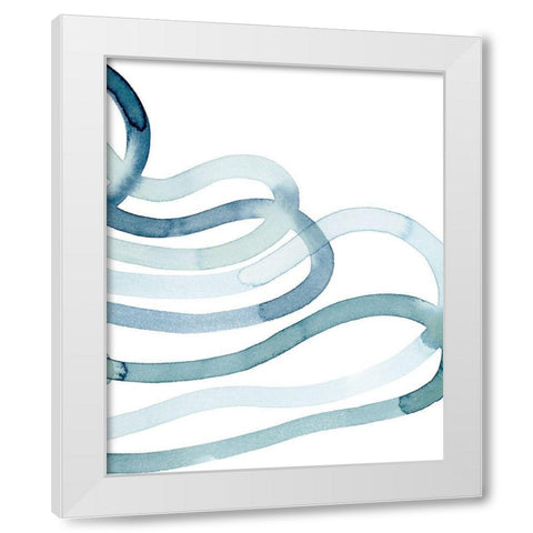 Lazuli IV White Modern Wood Framed Art Print by Popp, Grace