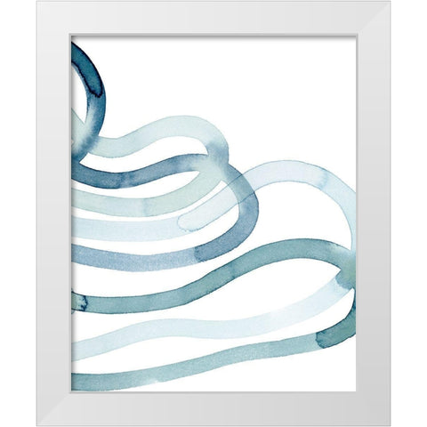 Lazuli IV White Modern Wood Framed Art Print by Popp, Grace