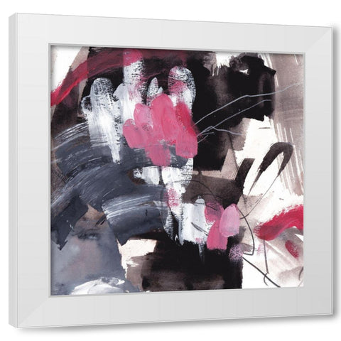 Holding Fire I White Modern Wood Framed Art Print by Wang, Melissa