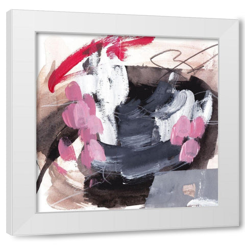 Holding Fire III White Modern Wood Framed Art Print by Wang, Melissa