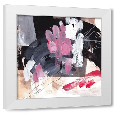 Holding Fire IV White Modern Wood Framed Art Print by Wang, Melissa