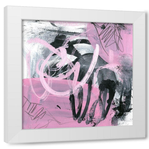 Bubble Gum III White Modern Wood Framed Art Print by Wang, Melissa