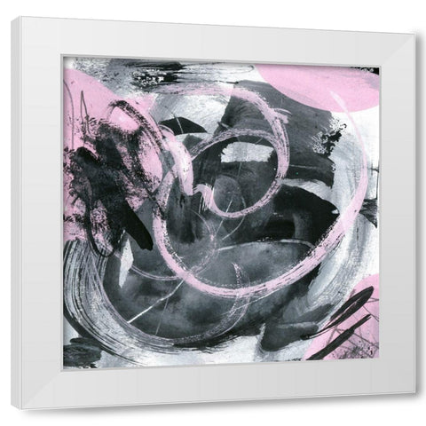 Bubble Gum IV White Modern Wood Framed Art Print by Wang, Melissa