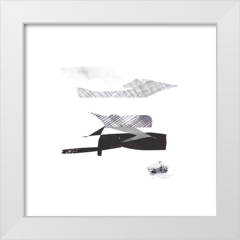 Cotton Scraps I White Modern Wood Framed Art Print by Wang, Melissa