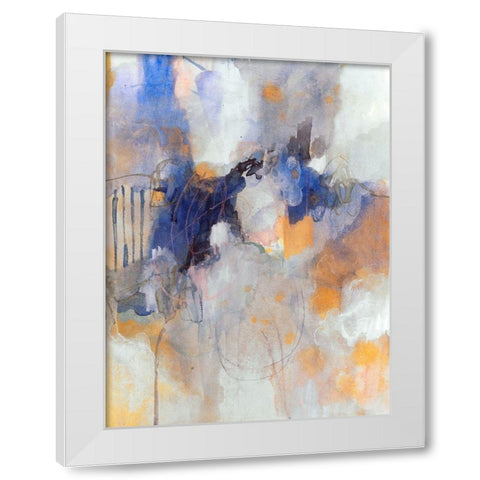 Watercolor Tatter III White Modern Wood Framed Art Print by Barnes, Victoria