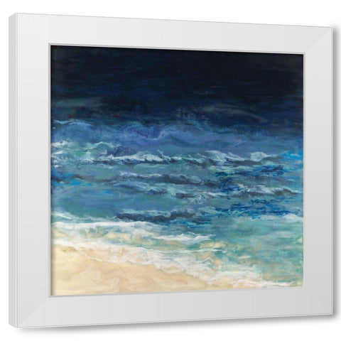 On the Breeze White Modern Wood Framed Art Print by Shanti, Shima