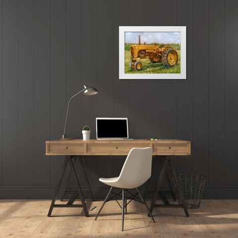 Rustic Tractors IV White Modern Wood Framed Art Print by Harper, Ethan