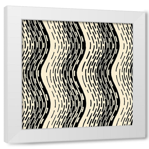 Graphic Design VIII White Modern Wood Framed Art Print by Baxter Mill Archive