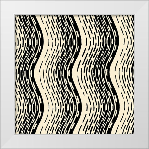 Graphic Design VIII White Modern Wood Framed Art Print by Baxter Mill Archive