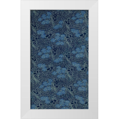 Indonesian Batik V White Modern Wood Framed Art Print by Baxter Mill Archive