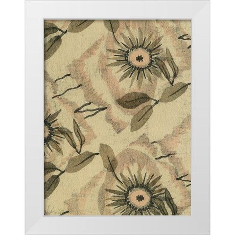 Delicate Deco Pattern III White Modern Wood Framed Art Print by Baxter Mill Archive