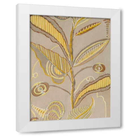 Delicate Deco Pattern IV White Modern Wood Framed Art Print by Baxter Mill Archive