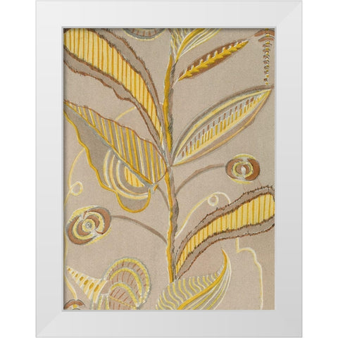 Delicate Deco Pattern IV White Modern Wood Framed Art Print by Baxter Mill Archive