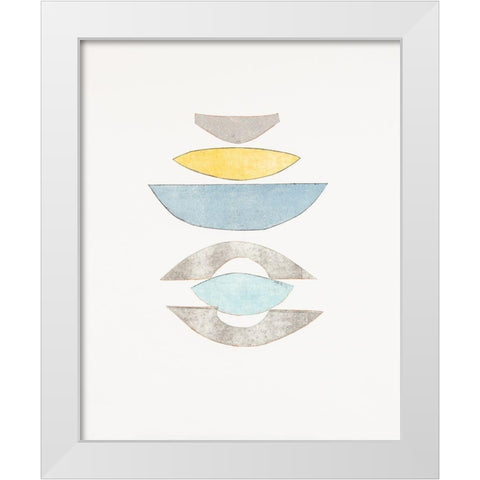 Widget III White Modern Wood Framed Art Print by Delamater, Rob