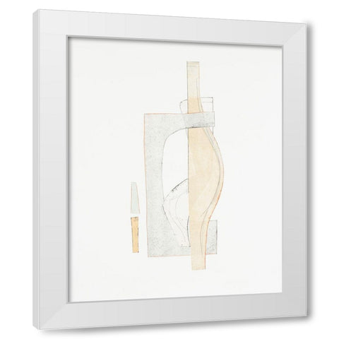 Widget VI White Modern Wood Framed Art Print by Delamater, Rob